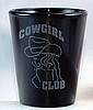 Personalized Sports Shot Glass Rodeo Design